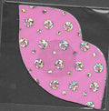 Lips Pink Glitter Dots Smart Tags