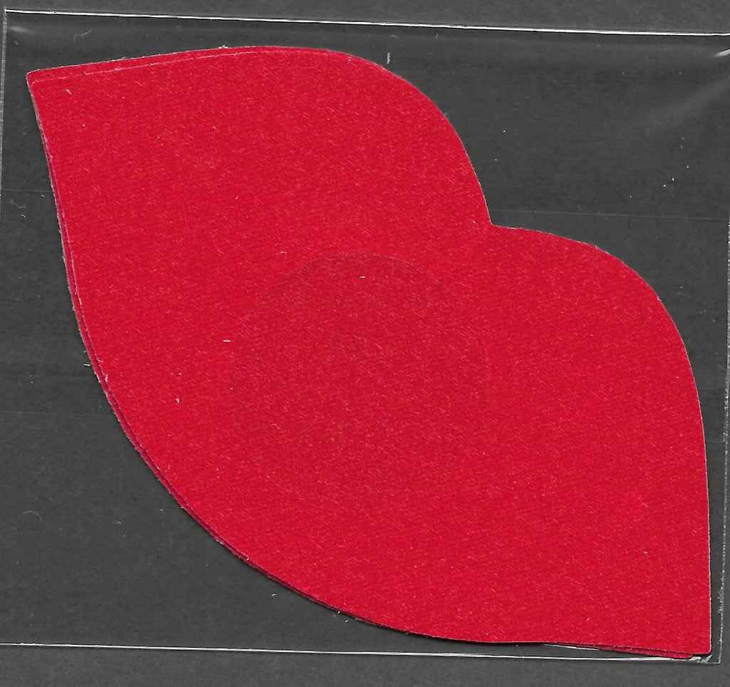Lips Red Satin Smart Tags Wearable Sticker