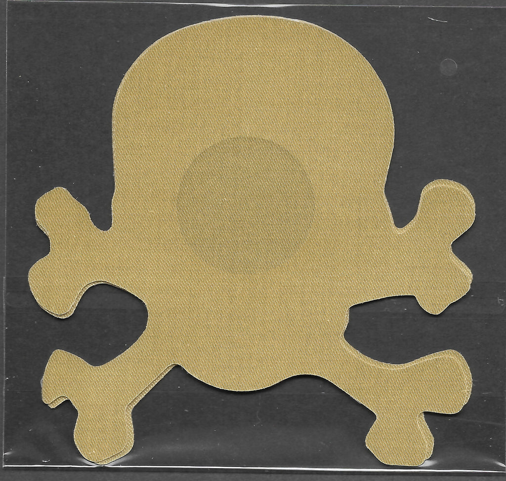 Skull Nude Beige Satin Smart Tags Wearable Sticker