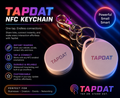 Keychain White with Lobster Clasp NFC Smart Tag