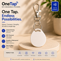 Keychain White with Lobster Clasp NFC Smart Tag