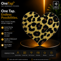 Heart Cheeta Tan Smart Tags Wearable Sticker