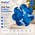 Daisy Blue Camo Smart Tags Wearable Sticker