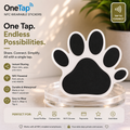 Black and White Paw Print SM NFC Sticker