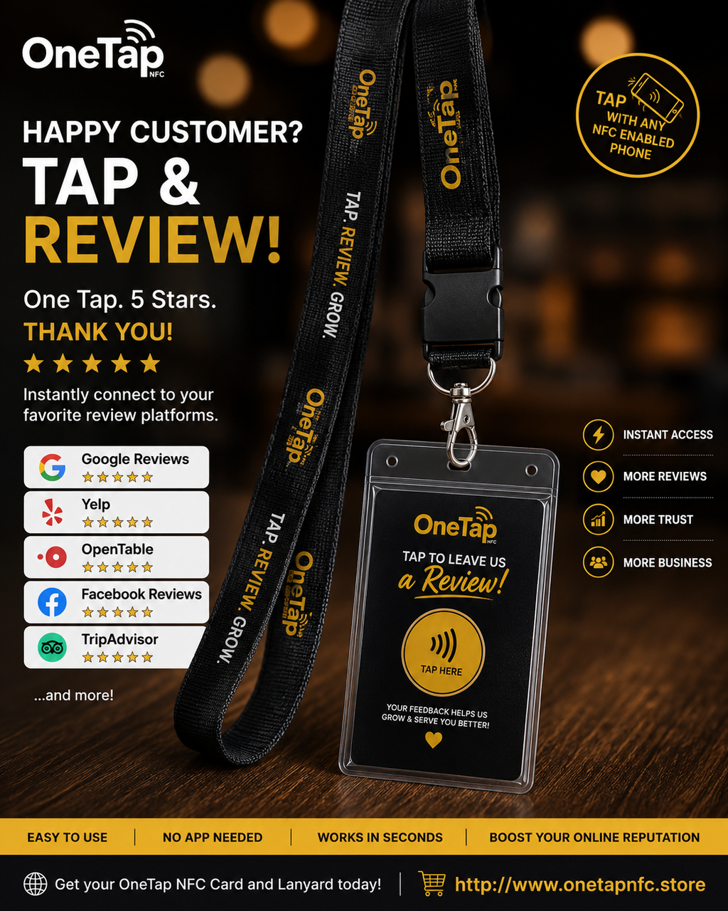 Clear NFC Card 215 NFC Cards with Lanyard