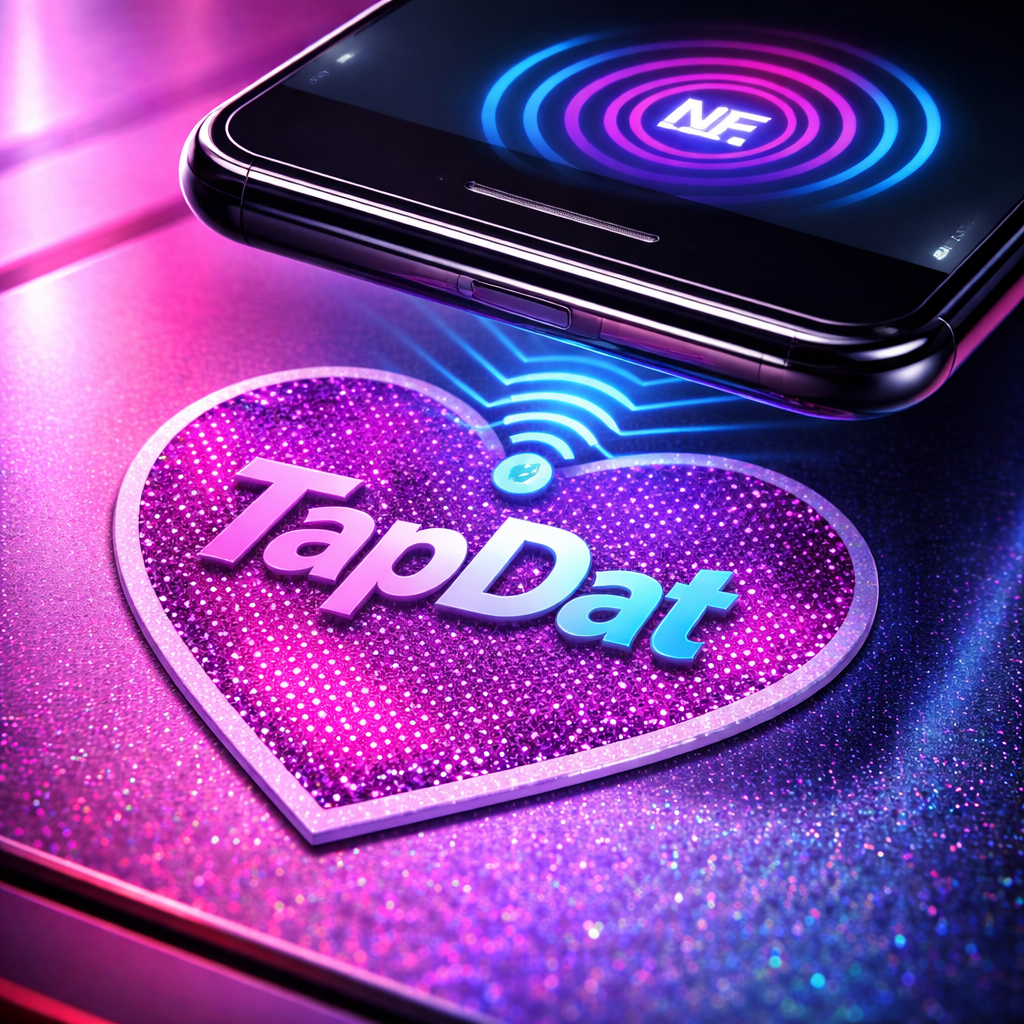 TapDat Extra NFC Tag Custom Link Tap to Connect